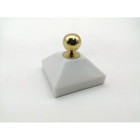 0612BB406 4  PESO IN MARMO BIANCO AMORE