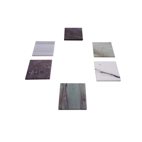 0684MX406 3  SET COASTERS IN MARMO