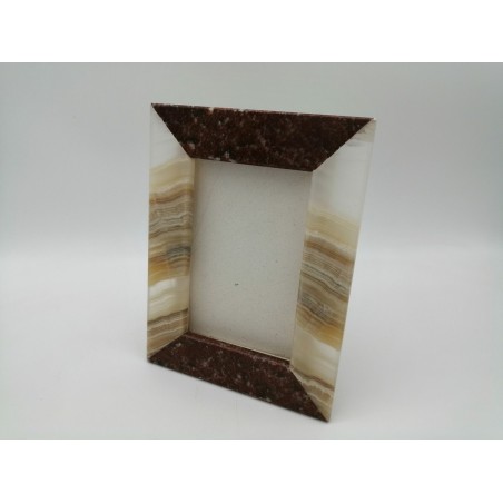 3948CV212 4  PORTAFOTO IN ONICE E MARMO