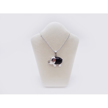 CIONDOLO IN OSSIDIANA NERA