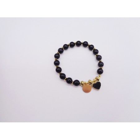 BRACCIALE IN ONICE NERO