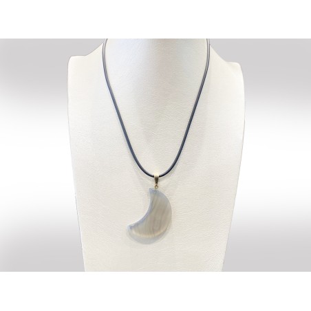 COLLANA CON LUNA IN AGATA NATURALE