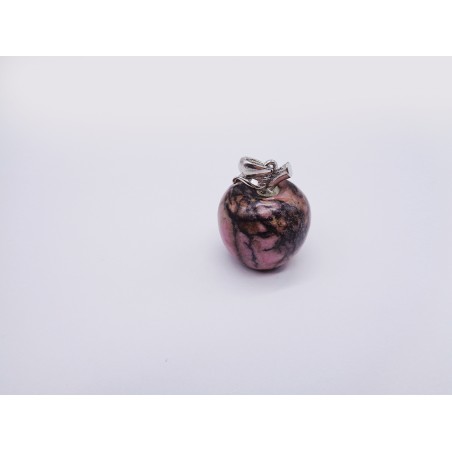 CIONDOLO MELA IN RODONITE