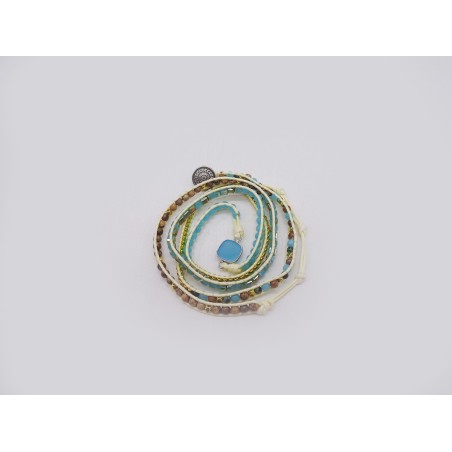 BRACCIALE LUNGO IN ACQUAMARINA