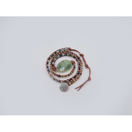 BRACCIALE LUNGO IN PREHNITE