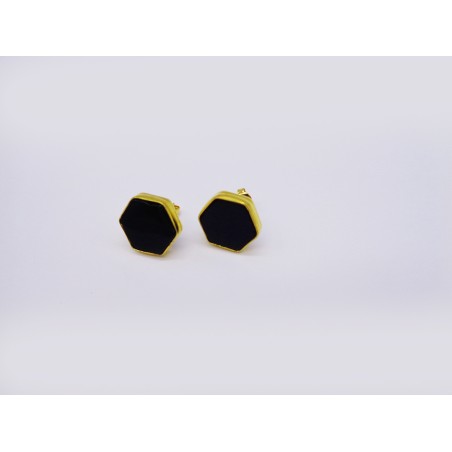 ORECCHINI IN OSSIDIANA NERA