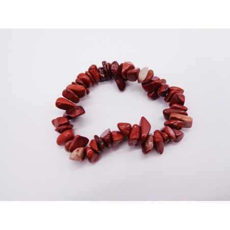 BRACCIALE CON CHIPS IN CORALLO