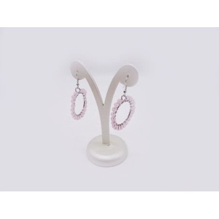 ORECCHINI IN QUARZO ROSA