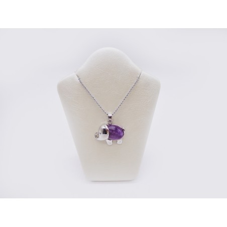 CIONDOLO ELEFANTE IN AMETISTA