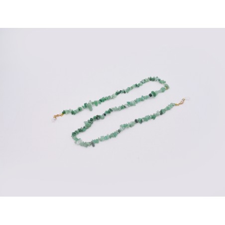 CATENINA PER OCCHIALI IN CHIPS DI AGATA VERDE