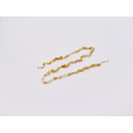CATENINA PER OCCHIALI IN CHIPS DI AVVENTURINA GIALLA