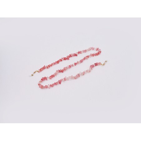 CATENINA PER OCCHIALI IN CHIPS IN QUARZO ANGURIA