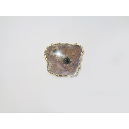 CIONDOLO IN AMETISTA DOPPIO GANCIO