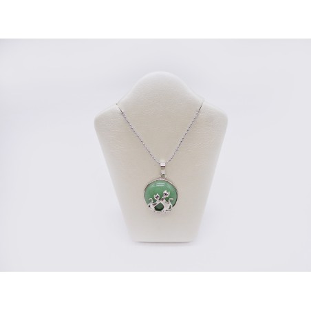 CIONDOLO IN AVVENTURINA VERDE