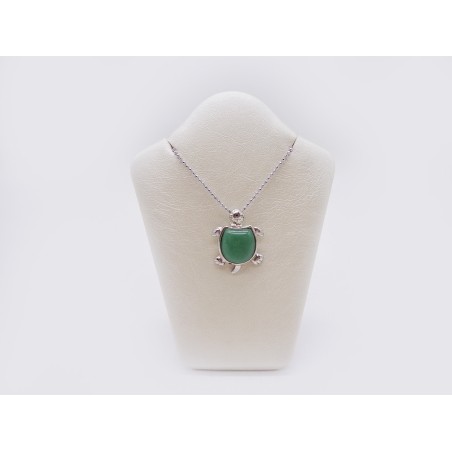 CIONDOLO IN AVVENTURINA VERDE