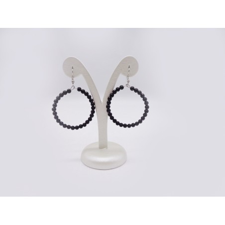 ORECCHINI IN AGATA NERA