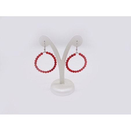 ORECCHINI IN AGATA CORNALINA