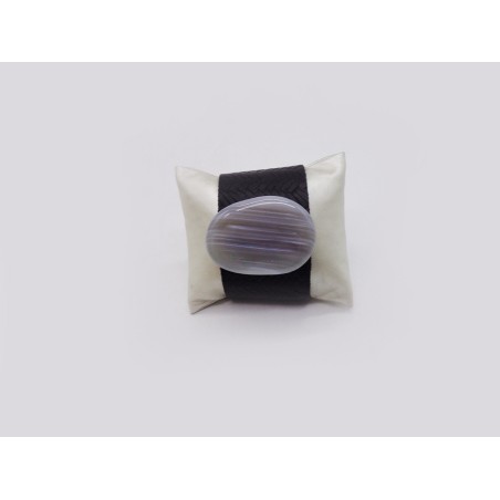 BRACCIALE IN AGATA GRIGIA