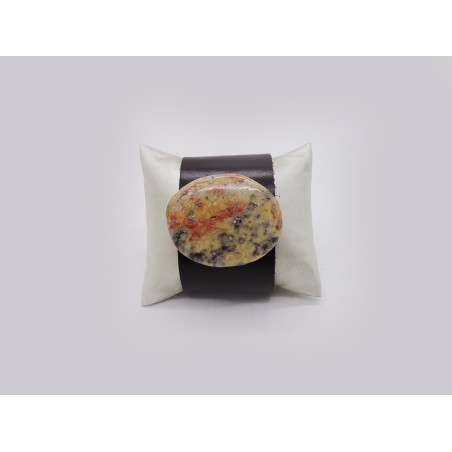 BRACCIALE PELLE DIASPRO GIALLO