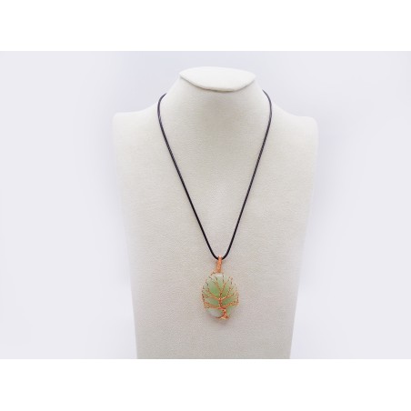 CIONDOLO ALBERO DELLA VITA IN AVVENTURINA VERDE