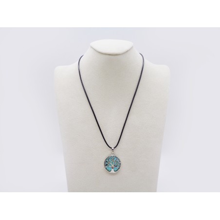 CIONDOLO ALBERO DELLA VITA IN TURCHESE