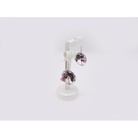 ORECCHINI CON ALBERO DELLA VITA IN DIASPRO INDIANO