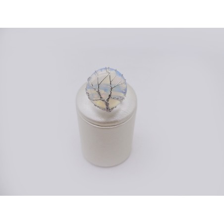 ANELLO IN OPALITE CON ALBERO DELLA VITA