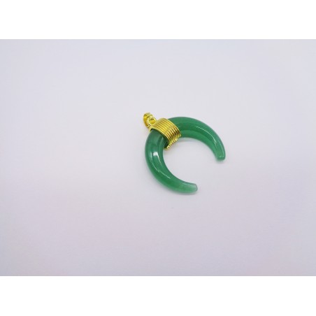 CIONDOLO IN AVVENTURINA VERDE