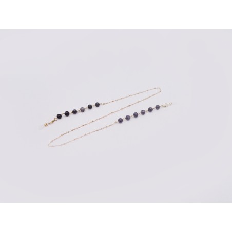 CATENINA PER OCCHIALI IN PIETRA LABRADORITE