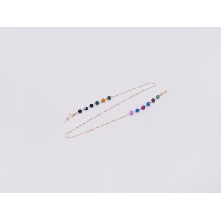 CATENINA PER OCCHIALI IN PIETRE NATURALI