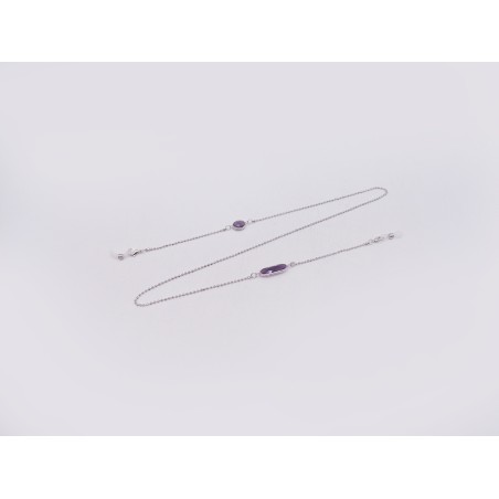 CATENINA PER OCCHIALI CON AMETISTA