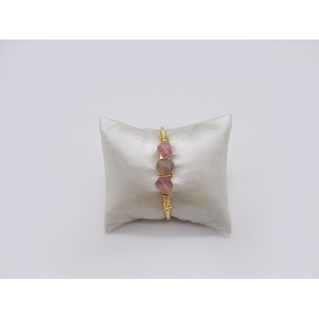 BRACCIALE RIGIDO IN FLUORITE