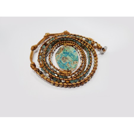 BRACCIALE LUNGO CON PIETRA NATURALE