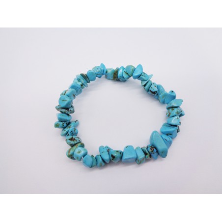 BRACCIALE CON CHIPS IN TURCHESE