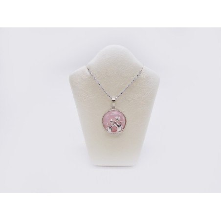 CIONDOLO IN QUARZO ROSA