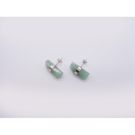 ORECCHINI IN AVVENTURINA VERDE