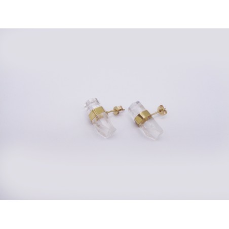 ORECCHINI IN CRISTALLO DI ROCCA