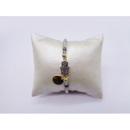BRACCIALE IN QUARZO CON DRUSA