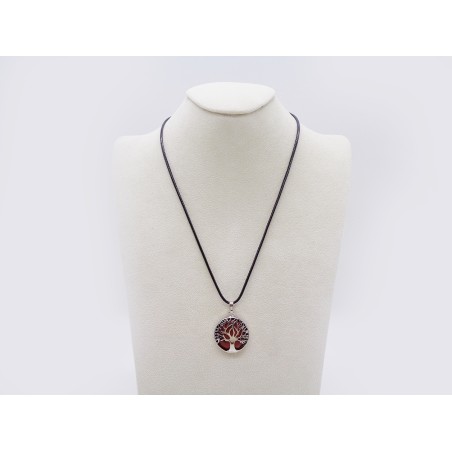 CIONDOLO ALBERO DELLA VITA IN DIASPRO ROSSO