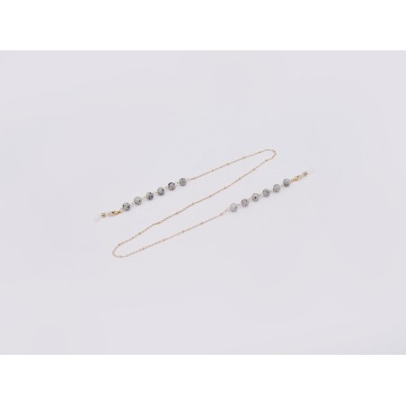 CATENINA PER OCCHIALI CON PIETREA PREHNITE