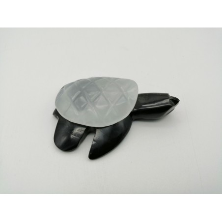 TARTARUGA MARINA ARAGONITE NERA