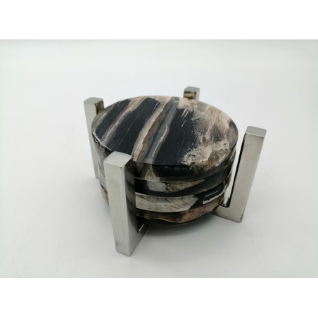 SOTTOBICCHIERE LEGNO PIETRIFICATO