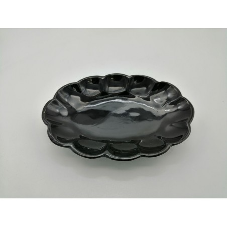 PORTASAPONE OVALE IN MARMO NERO