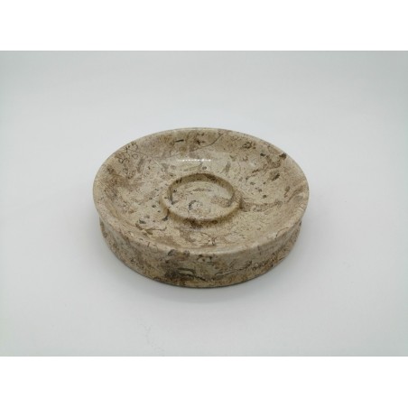 PORTASAPONE IN PIETRA FOSSILE