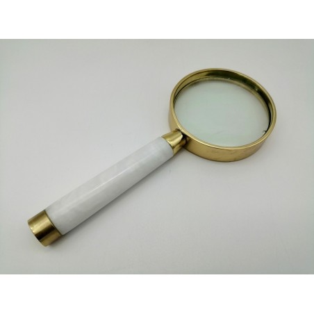 LENTE DI INGRANDIMENTO IN MARMO BIANCO