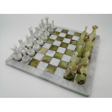 SCACCHIERA IN MARMO E ONICE