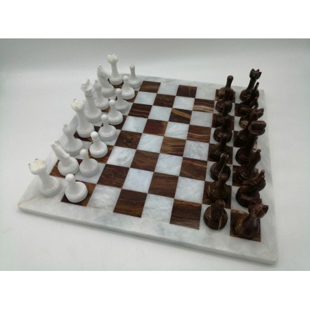 SCACCHIERA IN MARMO E ONICE