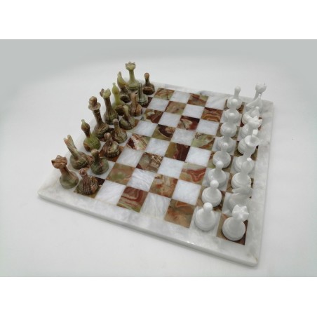 SCACCHIERA IN MARMO E ONICE