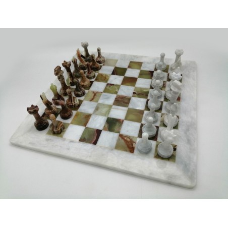 SCACCHIERA IN MARMO E ONICE