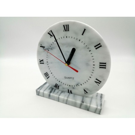 OROLOGIO ROTONDO IN MARMO BIANCO IBIZA